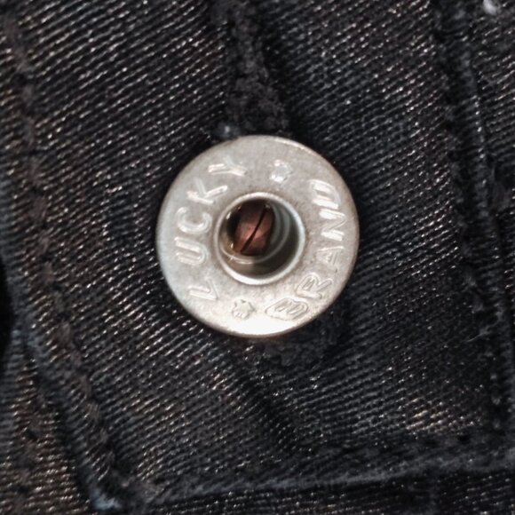 Lucky Brand Charlie jeans super skinny black glossy women's size 8 / 29 - Picture 7 of 15